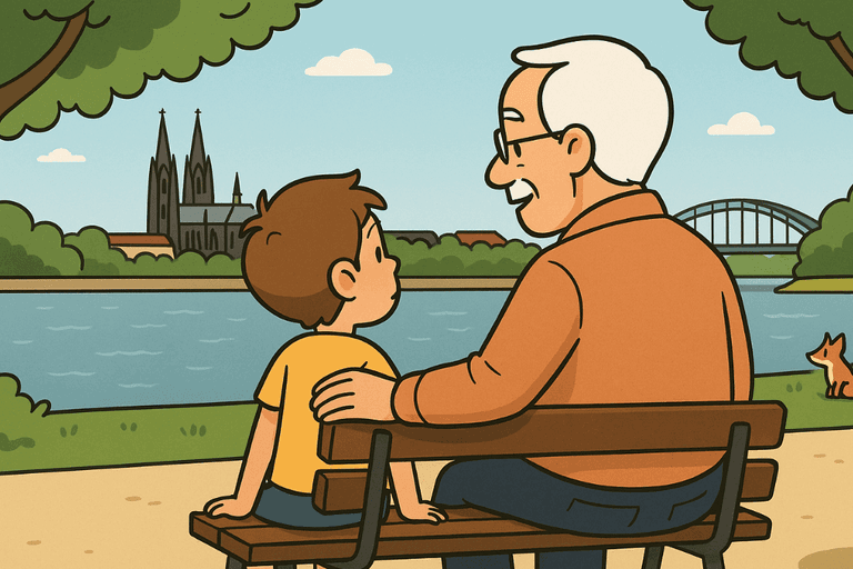 Leo & der gefährliche Fluss. Warum man nicht im Rhein baden darf