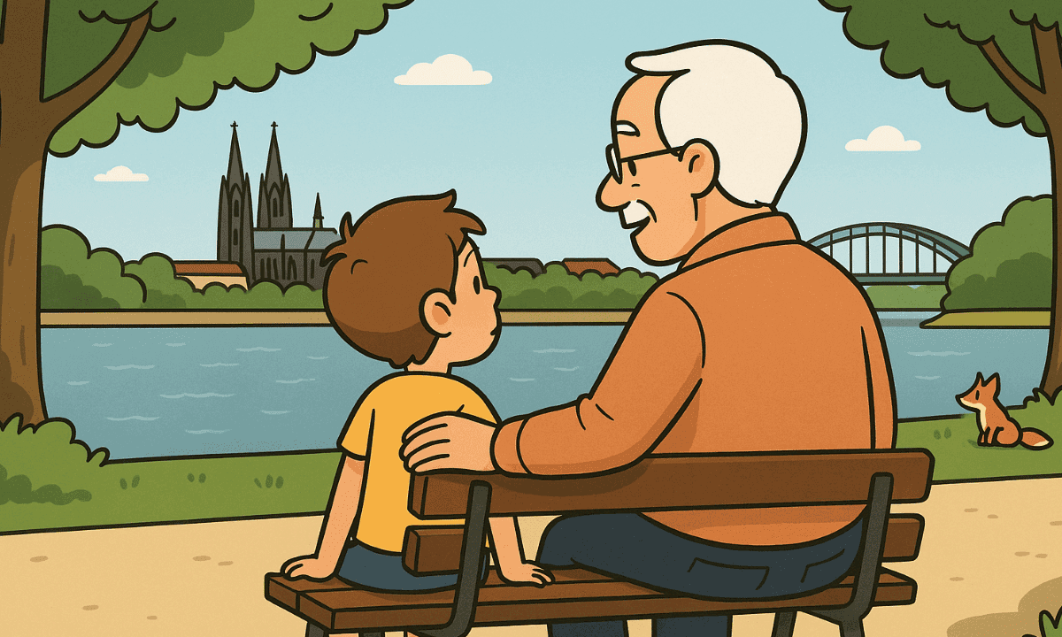 Leo & der gefährliche Fluss. Warum man nicht im Rhein baden darf