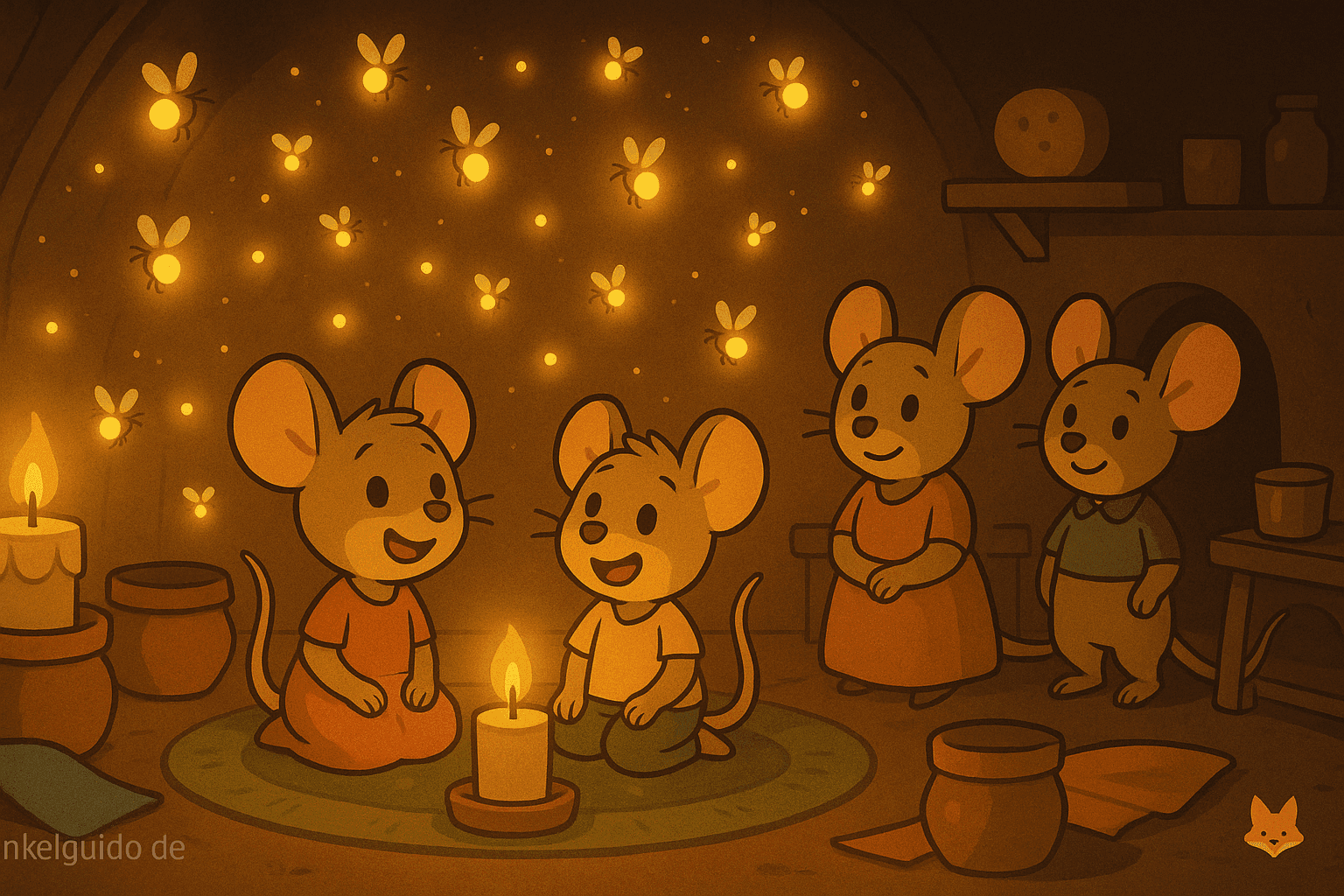 Lichterabend bei Familie Maus