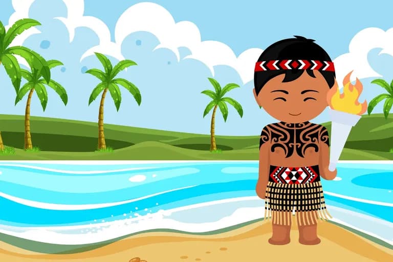 Wie Maui den Menschen das Feuer brachte (Māori-Legende)