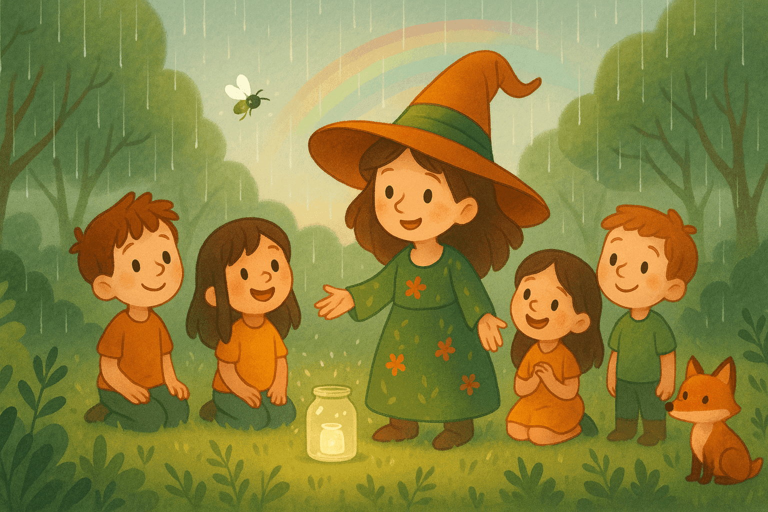 Minna, die kleine Hexe und das rätselhafte Regenlied