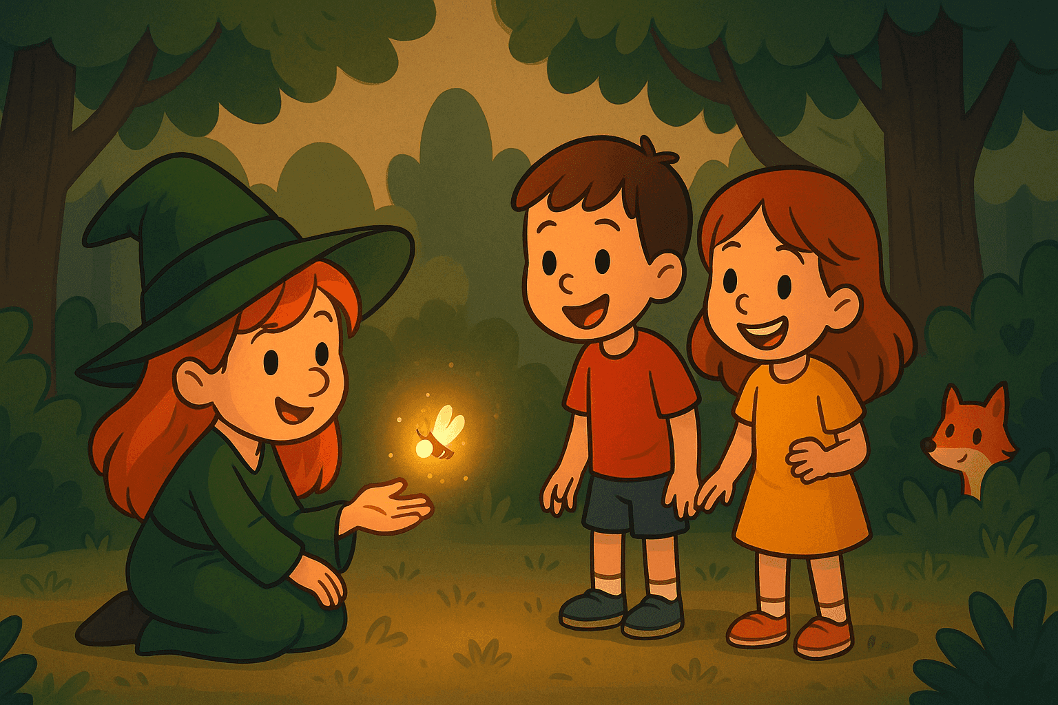 Minna, die kleine Hexe und das verschwundene Glühwürmchen