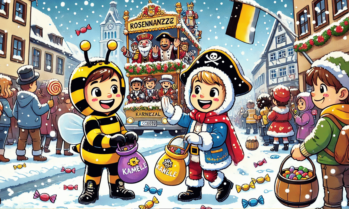 Rosenmontag im Schneegestöber