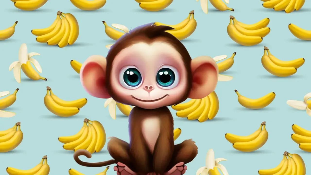 Paul, der kleine Affe, mag keine Bananen