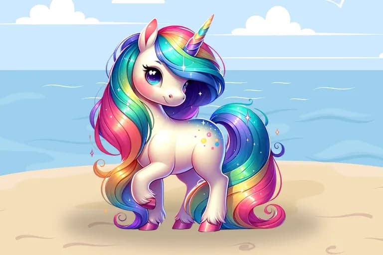 Theda & das Regenbogen-Einhorn